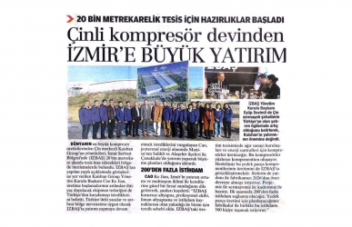 İzbaş - Press News - KAISHAN GROUP İZBAŞ VISIT